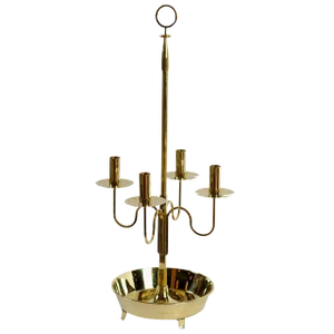 Large Tommi Parzinger Brass Candelabra for Dorlyn