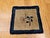 Vintage Chinese Art Deco Square Rug, Hand-Knotted Wool, Floral Pattern, Ivory & Blue, 14"x14" For Sale In Chicago - Image 6 of 8