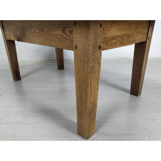 Vintage Fir Farm Table For Sale - Image 16 of 18