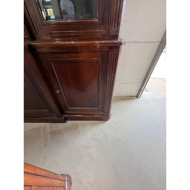 Large 19th Century French Louis XVI Solid Mahogany Bookcases For Sale - Image 10 of 18