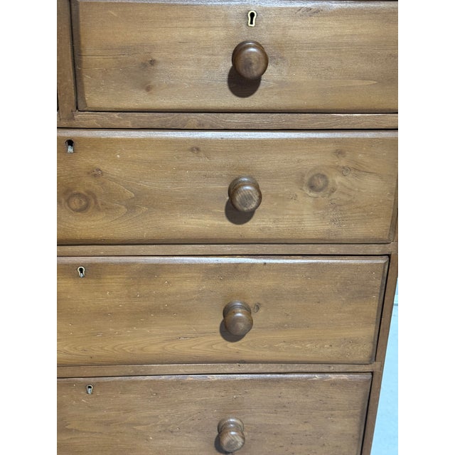 Antique Pine Two Over Three Drawers - Chest of Drawers From England For Sale - Image 11 of 18