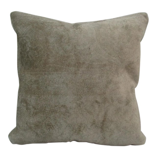 Handmade Beige Turkish Kilim Pillow Cover For Sale