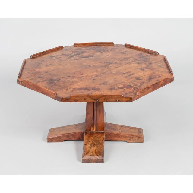 1920s English Arts & Crafts Yew Wood Lazy Susan For Sale - Image 5 of 11