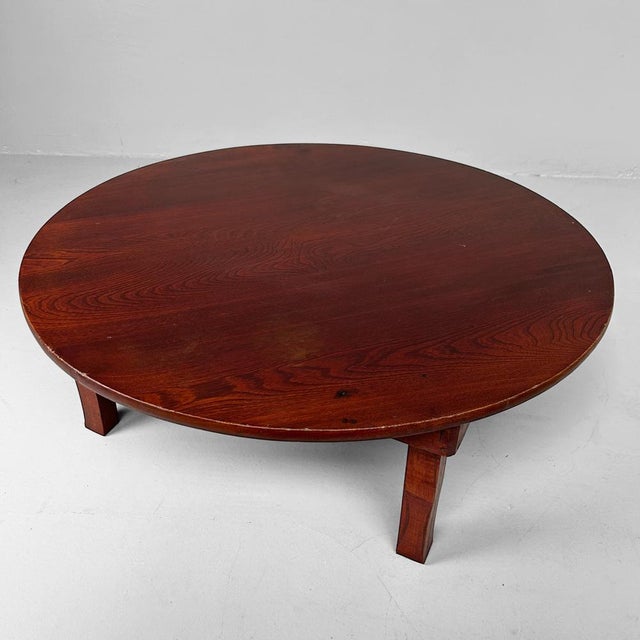 1960s Shōwa Traditional Round Low Table, Japan, 1960s For Sale - Image 5 of 15