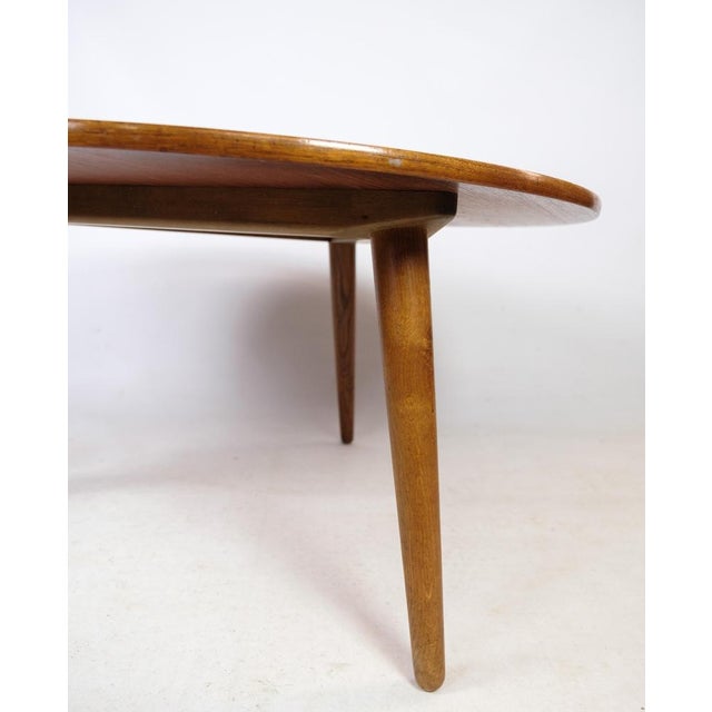 Coffee Table in Teak & Oak attributed to Hans J. Wegner, 1960s For Sale - Image 3 of 9