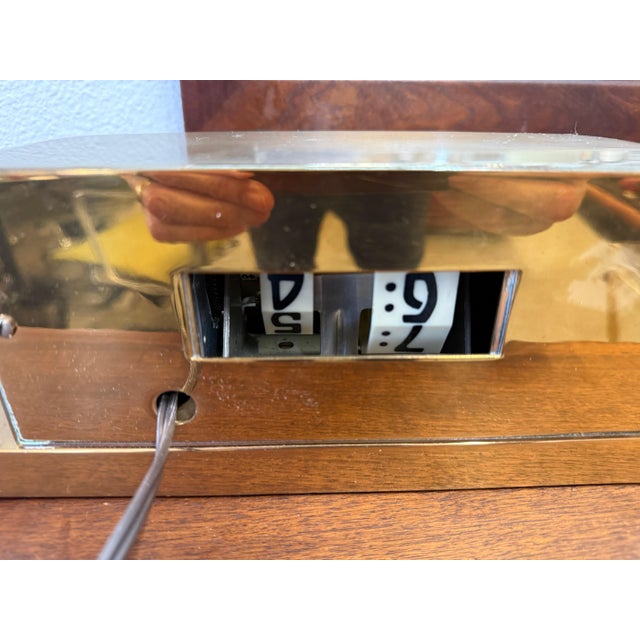 1930s Lawson Art Deco Copper Clock in Working Order For Sale - Image 18 of 18