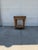 Brown Late 20th Century French Louis XVI Style Carved Wood & Marble Glass Top Round Side Table For Sale - Image 8 of 11