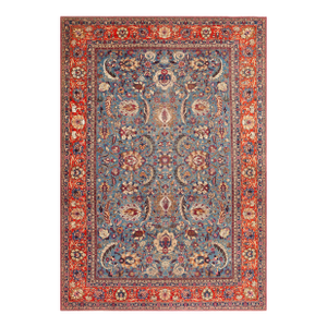 Nazmiyal Collection Antique Persian Tehran Silk and Wool Rug
