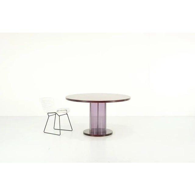 Mid-Century Italian Dining Table with Acrylic Glass Core, 1970s For Sale - Image 9 of 11