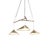 Emily Group of Three Brass Hanging Lamp from Moss Objects For Sale - Image 6 of 6