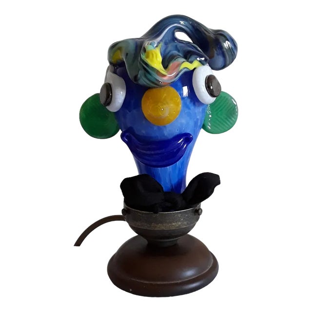 Vintage Table Lamp in Color Glass from Joska Crystal, 1980s For Sale