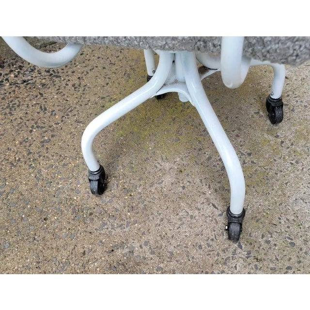 Steelcase Furry 1950s Industrial Office Chair Conversion For Sale - Image 9 of 11