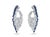 2020s Natural 18k Gold Diamond 2.46ct Blue Sapphire Stud Earrings For Sale - Image 5 of 8