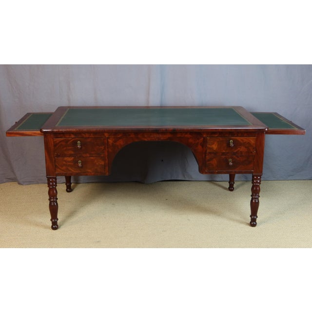 Antique Flat Desk in Wood, 1800s For Sale - Image 16 of 16