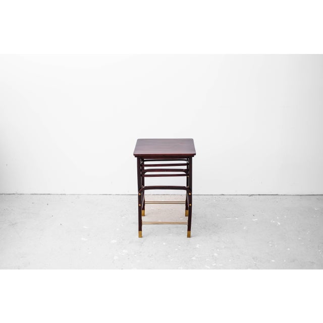 Small Antique Art Nouveau Table by Marcel Kammerer for Thonet, 1905 For Sale - Image 18 of 18