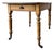 Antique Pine Farmhouse Table on Casters For Sale