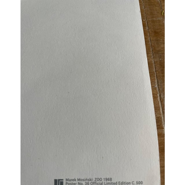 2010s M. Mosinski, (1936-1998), Zoo, 1968, Poster No 36, Official Limited Edition c.500, Printed 2019 For Sale - Image 5 of 13