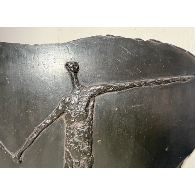 Vintage Signed Joseph J. Greenberg Resin Figural Man Lady Family Wall Sculpture For Sale - Image 10 of 14