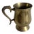 Vintage Engraved Brass Cup/Mug For Sale