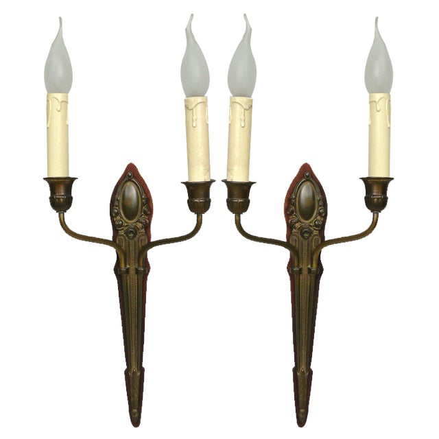 Art Nouveau Wall Lights, 1890s, Set of 2 For Sale
