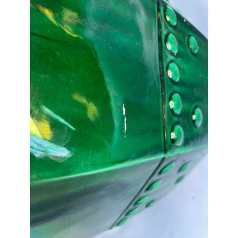 Green Glazed Garden Seat For Sale - Image 9 of 9