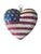 American 2001 Christopher Radko American Brave Heart Ornament Original Box For Sale - Image 3 of 6
