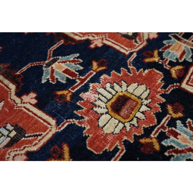 Textile Antique Persian Farahan Sarouk Rug 4'6" X 6'9" For Sale - Image 7 of 11
