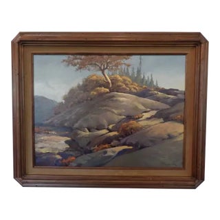 Phil Kooser Luminescent Mountain Landscape Painting For Sale