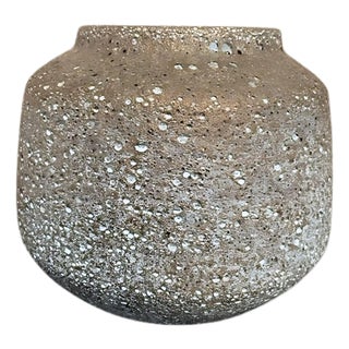 Asian Pebbled Stone Vase For Sale