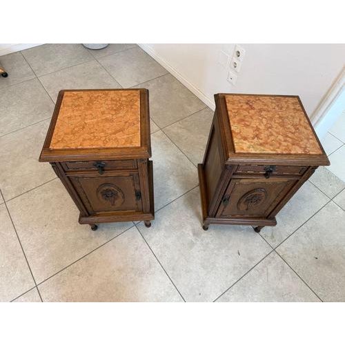 Art Nouveau Nightstands, 1890s, Set of 2 For Sale - Image 6 of 18