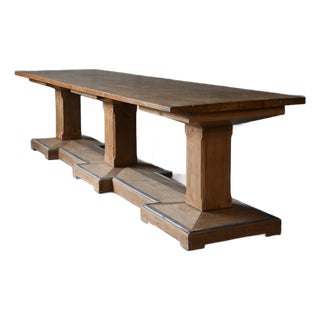 1940s Swiss Refectory Table For Sale
