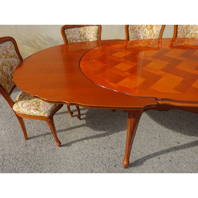 Regency Oval Extendable Dining Table, 1980s For Sale - Image 9 of 18