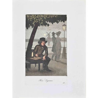 Christoph Suhr, Feine Zigarren Etching, 1808 For Sale