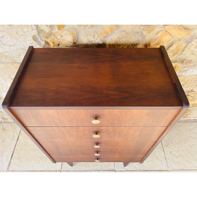 Mid-Century Modern Mid-Century Oak Chest of Drawers, 1950s For Sale - Image 3 of 18