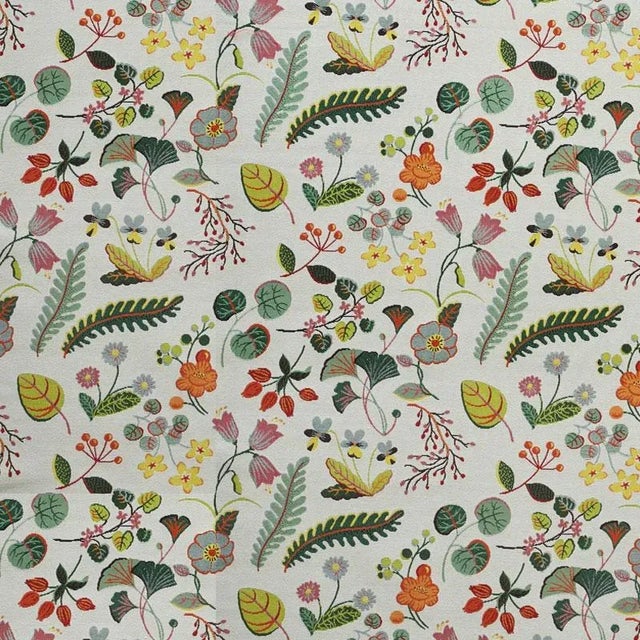 Playful yet sophisticated, this colorful floral design is a true tapestry weave. With its simple, stylized aesthetic,...