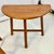 1940s Vintage Swedish Folk Art Gustavian Boho Chic Half Moon Teak Side Tables - A Pair. For Sale - Image 14 of 15