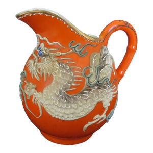Antique Japanese Dragonware Moriage Dragon Creamer/Pitcher