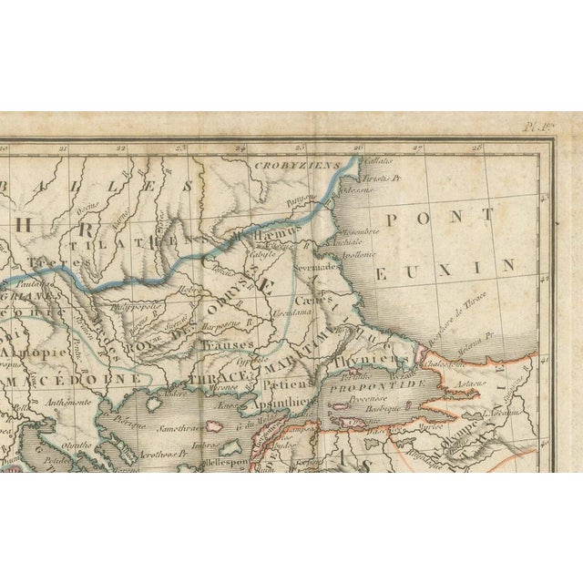 Antique Map of Ancient Greece & Greek Colonies from Tardieu, 1825 For Sale - Image 6 of 9