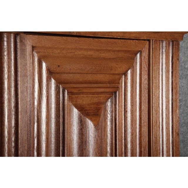 Antique Wave Cabinet in Oak, 1750 For Sale - Image 14 of 18