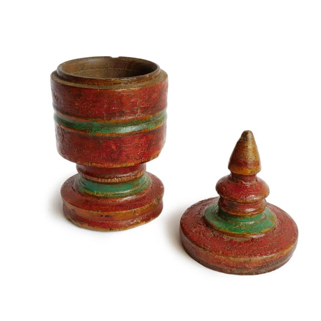 Boho Chic Antique Burmese Betel Box For Sale - Image 3 of 5