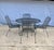 Dogwood Outdoor Patio Dining Set 4 Chairs 48" Pedestal Table Meadowcraft Attributed For Sale - Image 10 of 10