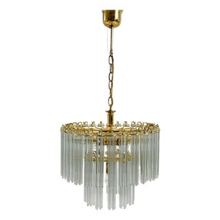 Mid-Century Modern Chandelier by Gaetano Sciolari, 1970s For Sale