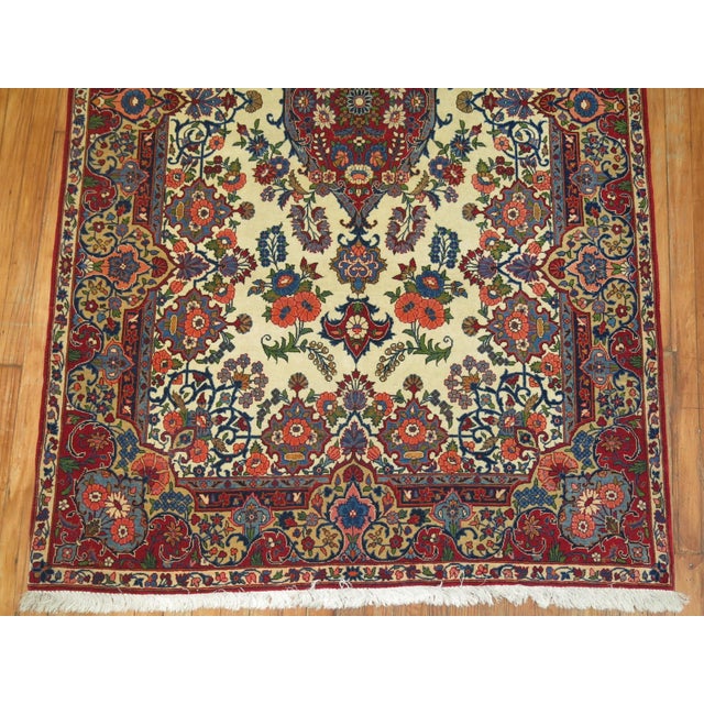 Red Vintage Kashan Rug Part Of Our Family Collection - 4'5" x 7'2" For Sale - Image 8 of 10