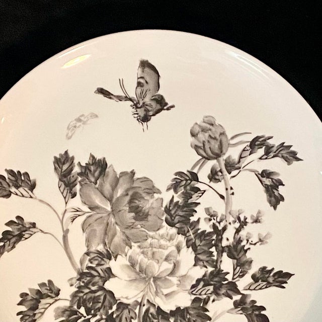 This listing is for 1 Large plate 10 inches Mid Century Vintage Dorthy Thorpe hand painted china with peonies, flowers,...