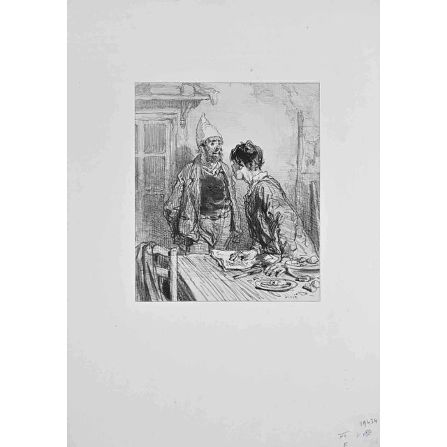 Paul Gavarni, And When You Took Lombardy!, 19th-Century, Lithograph For Sale