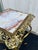 Metal Vintage Two-Tier Brass and Onyx Planter Stand With Gallery For Sale - Image 7 of 11