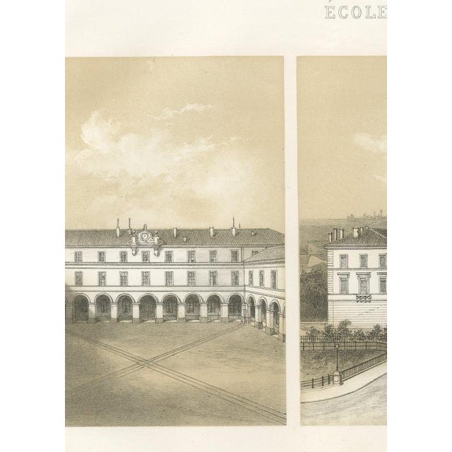 Deroy, Toulouse Veterinary School, Three Views, 1873, Paper For Sale - Image 4 of 12
