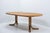 Brown Round Dining Table in Elm from Ebénisterie Seltz, 1980s For Sale - Image 8 of 11