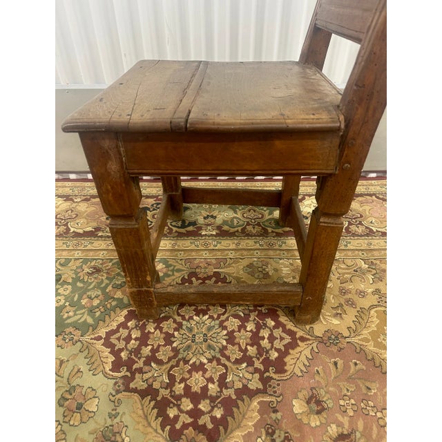1920s 1920s Antique Farm Wooden Chair For Sale - Image 5 of 7