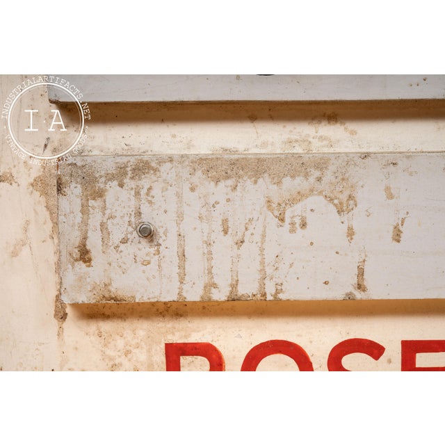 Vintage Hand-Painted Roseland Metal Products (Chicago) Help Wanted Sign For Sale - Image 14 of 15